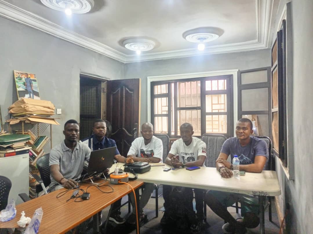 The founding team's first planning meeting